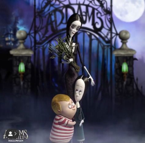 Morticia Addams | Pugsley Addams | Wednesday Addams | The Addams Family Halloween 2019 Addams Family Animation, The Adams Family Cartoon, The Addams Family Animation, Addams Family Film, The Addams Family Halloween, Addams Family 2019, Pugsley Addams, The Addams Family 2019, Addams Family Movie 1991