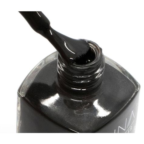 Black Onyx Black Shimmery Glossy Vegan Cruelty-Free 10-Free Natural... ($10) ❤ liked on Polyvore featuring beauty products, nail care, nail polish, glossy nail polish, bristle brush and shiny nail polish Glossier Nail Polish, Nail Polish Painting, Black Nail Polish, Black Nail, Bristle Brush, Drip Painting, Black Onyx, Nail Care, Cruelty Free