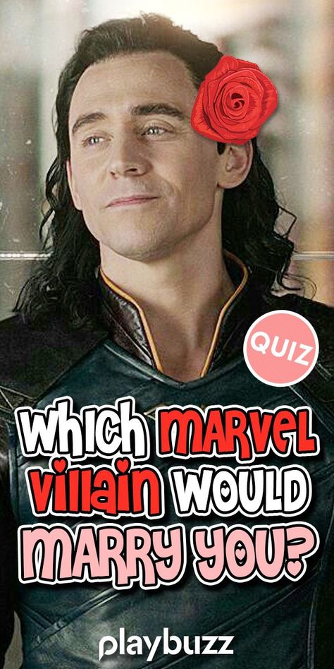 Wondering which Marvel villain you will marry? Is it Erik Killmonger? What about Loki? Take this quiz and we'll tell you! *** #PlaybuzzQuiz Marvel Movies Comics Superheroes Personality Quiz Love Relationship Playbuzz Quiz Loki Laufeyson Thor The Dark World, Which Marvel Character Is Your Soulmate, Loki Inspired Hairstyles, Thor And Loki Matching Pfp, Which Avenger Are You Quiz, Loki Laufeyson Pictures, Marvel Povs Yn Stark, Loki Quizzes, Loki X Yn Spicy