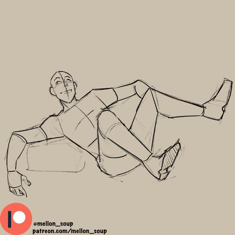 drawing art sketches anatomy character design pose reference halfbody fullbody comic manga anime mellon_soup Pose Reference Confused, Guy Poses Drawing Reference Standing, Pose Ref Perspective, Person Floating Reference, Floating Drawing Reference, Anatomy Character Design, Patreon Drawing, Drawing Items, Sketches Anatomy