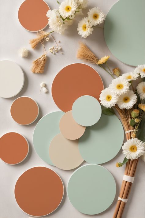 Dive into the elegant world of Mint and Terracotta, where soothing green hues meet warm earth tones. Explore a harmonious color palette perfect for any space.
#ad  


#DecorIdeas
#wallpaint2024
 #color2024
 #DIYpainting
 ##DIYhomedecor
 #Fixhome Mint And Terracotta, Mint Green Color Palette, Propagate Mint, Paint Ideas For Home, Teresas Green, Coffee Knowledge, Terracotta Color Palette, Earth Tone Color Palette, Growing Mint