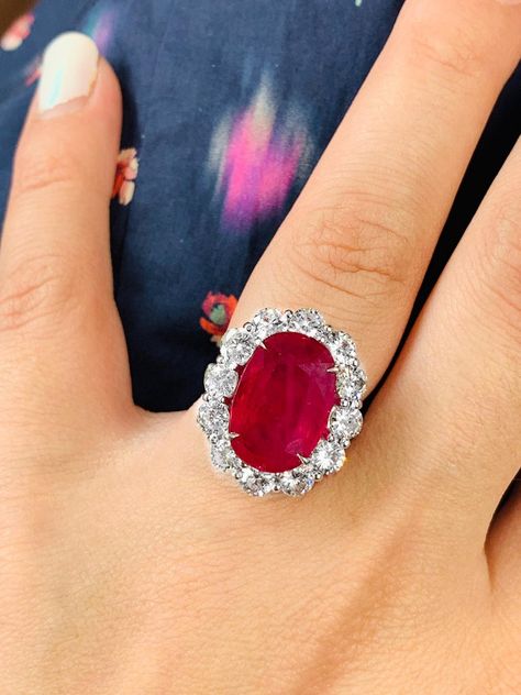 GSR Certified 8.50 Carat Ruby Diamond Ring For Sale 1 Ruby Diamond Engagement Ring, Ruby Diamond Ring, Ruby And Diamond Ring, Ruby Diamond Rings, Fine Diamond Jewelry, Ruby Engagement Ring, Ruby Jewelry, Jewelry Rings Diamond, Moonstone Jewelry