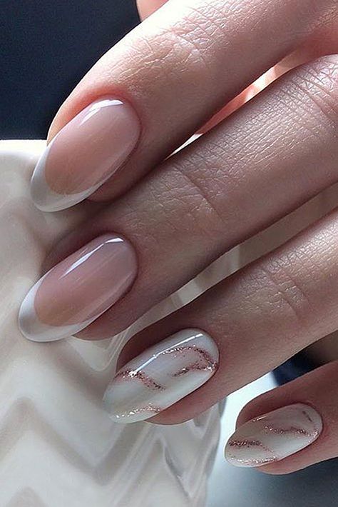 Luv Nails, Manicured Nails, Natural Gel Nails, Nails Gold, White Nail Art, Her Nails, Nail Envy, Nail Art Wedding, Bride Nails