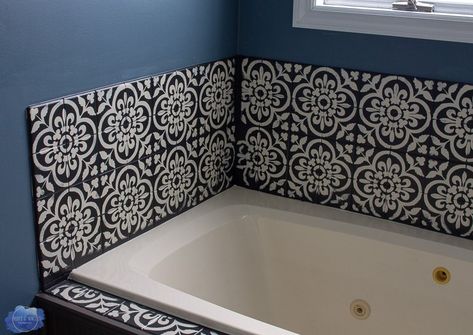 Find out how you can transform your bathroom with some of the best DIY tile tips. Check out our top bathroom tile ideas for walls, showers, floors, and more. #DIY #bathroom #tile Can You Paint Tile, Ugly Bathroom, Bathtub Makeover, Painted Shower Tile, Bathroom Cabinet Makeover, Bathroom Tile Diy, Tile Diy, Painting Shower, Tub Surround