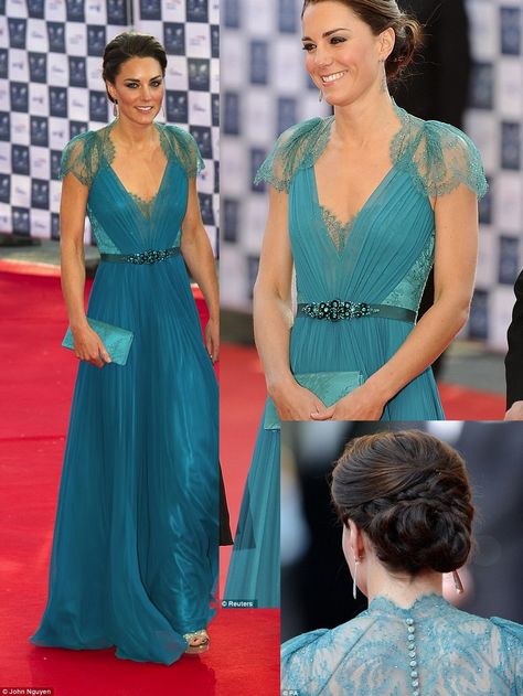 favorite look so far Kate Middleton Gowns, Teal Gown, Jenny Packham Dresses, Looks Kate Middleton, Princess Kate Middleton, Middleton Style, Kate Middleton Style, Most Beautiful Dresses, Princess Kate