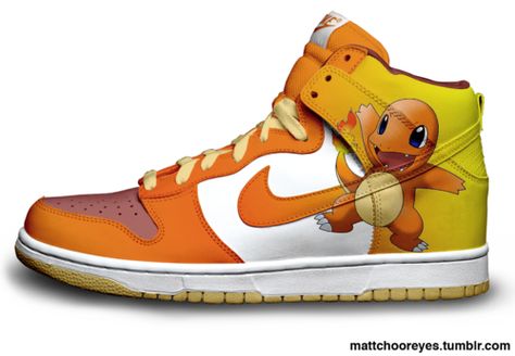 Charmander Dunks Pokemon Clothes, Pokemon Stuff, Baskets Nike, My Pokemon, Cool Pokemon, Cute Pokemon, Shoes Outlet, Pokemon Art, Pokemon Go