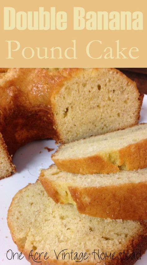 Banana Pound Cake, Mountain Homestead, Pond Cake, Savory Cakes, Angel Food Cake Pan, Banana Cake Recipe, Pound Cakes, Mini Cheesecakes, Pound Cake Recipes