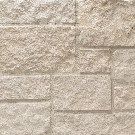 Stonebrook Natural Stone | brick.com Rough Stone Texture, Brick Finishes, Limestone Brick, Acme Brick Company, Acme Brick, Tan Stone, Building Material, Artificial Stone, White Brick