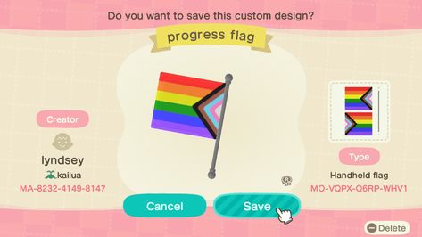 Acnh Pride, Acnh Inspiration, Flag Code, Lgbtq Flags, Animal Crossing Qr, Kawaii Aesthetic, A Whole New World, Pride Flag, Flag Design