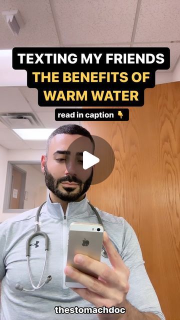 Dr. Joseph Salhab on Instagram: "Comment your favorite warm water drink. 

I love cold water for hydration but warm water for soothing my GI tract. Warm water, like the ones used in teas and coffee, can be very beneficial:

1. When taken in the morning before breakfast, it can help stimulate bowel movements and relieve constipation. It is thought that is a contributing reason (but not the entire reason) hot coffee can stimulate bowel movements. Hot drinks that packed with antioxidants include black tea, green tea, and espresso. 

2. Can help with belly pain and spasm when combined with peppermint. It was also shown that drinking warm water before a colonoscopy can effectively reduce discomfort during and after the procedure.

3. If you have problems swallowing due to an esophageal movement Water For Hydration, Water In The Morning, Relieve Constipation, Bowel Movement, Gi Tract, Water Drink, Tea Green, Hot Drinks, Black Tea