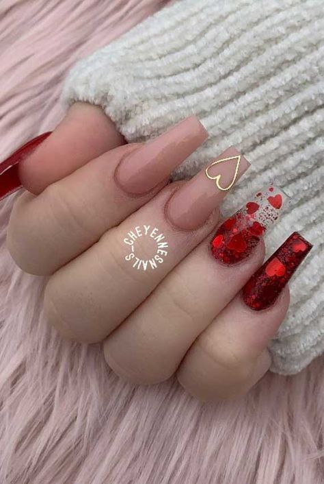 valentine nails 2019, valentine gel nails, valentines day nails 2020, valentine's day acrylic nails, valentine nails 2020, nail designs, valentines day nails 2020 #valentinenails Nail Art Cute, Vday Nails, Nails Yellow, Valentine Nail Art, February Nails, Nail Designs Valentines, Cute Acrylic Nail Designs, Pretty Nail Art Designs, Nail Patterns