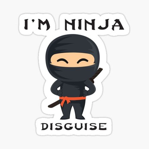 Ninja Card Ideas, Ninja Printables Free, Mini Ninjas, Ninja Illustration Cute, Ninja Stickers, I Ninja, Diy Phone, Diy Phone Case, Gift Stickers