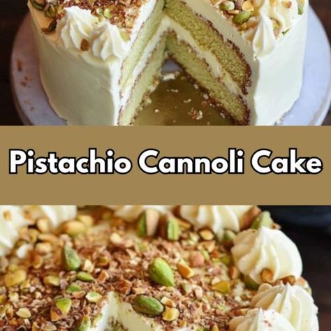 Best Banana Bread Recipe - Easy homemade recipes Gluten Free Pistachio Cake, Pistachio Ricotta Cake, Pistachio Birthday Cake, Desserts With Ricotta Cheese, Cannoli Cake Recipe, Pistachio Cannoli, Ricotta Cheese Desserts, Crock Pot Pot Roast, Dessert Italian