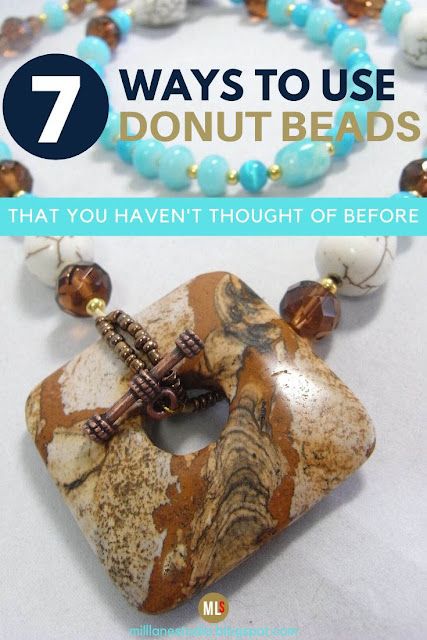 Resin Tips, Donut Jewelry, Diy Necklaces Tutorial, Jewellery Findings, Fimo Beads, Unique Pendant Necklace, Leather Jewellery, Fibre And Fabric, Donut Shape