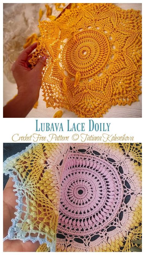 Lubava Lace Doily Crochet Free Pattern Crochet Lace Mandala Pattern, Crochet Lace Table Runner Pattern, Free Crochet Doily Patterns Table Runners, Crochet Doilies Free Pattern Vintage, Doillies Crochet, Thread Crochet Patterns Free, Vintage Crochet Doily Pattern, Motif Mandala Crochet, Free Doily Patterns