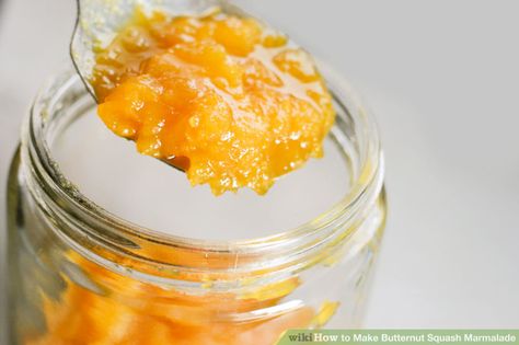 How to Make Butternut Squash Marmalade | wikiHow Squash Jam, Fruit Sauces, Marmalade Recipe, Water Bath Canning, Winter Squash, Jams & Jellies, Breakfast Table, Jam Recipes, Looks Yummy