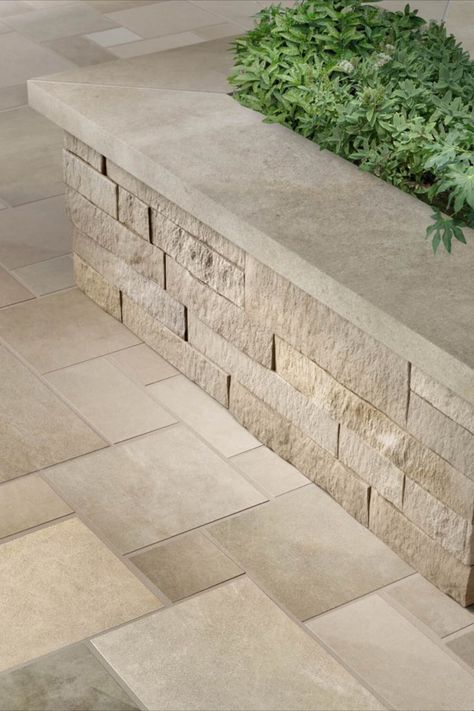 Stone Texture Wall, Indiana Limestone, Stone Walls Garden, Stone Wall Design, Hardscape Design, Modern Backyard Landscaping, Deck Designs Backyard, Outdoor Stone, Pool Coping