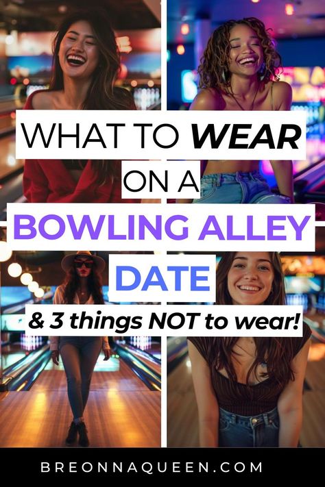 "Find the perfect outfit for your next bowling date with our selection of 12 stylish and comfy options. From graphic tees to sneakers, we've got your look. #BowlingDateStyle #ComfortableFashion #DateNightReady" bowling date outfits, what to wear on a bowling alley date, Bowling Date-Night Outfits to Try Now Bowling Alley Outfit, Bowling Outfit Aesthetic, Bar Date Outfit, Bowling Outfits Casual, Bowling Date, Fall Festival Outfit, Bowling Outfit, Casual Date Night Outfit, Chic Fall Fashion