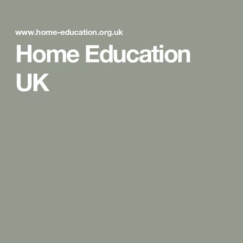 Home education uk