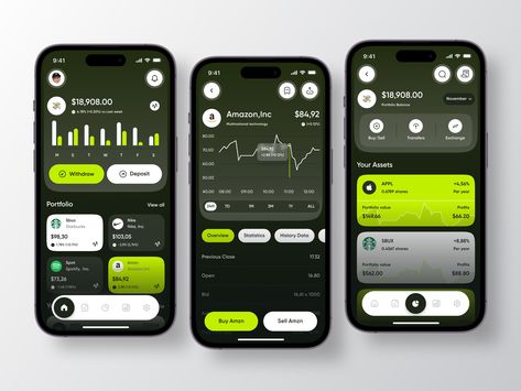 Task App, Fitness Tracking App, App Wireframe, Mobile App Inspiration, Dashboard Mobile, Ux Design Mobile, Football App, Investment App, Web Design Ux Ui