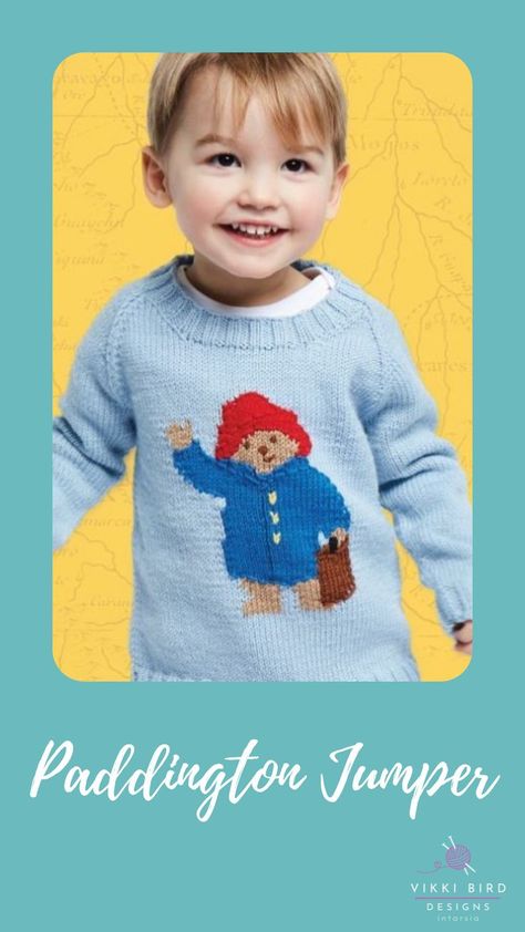 Knitting Patterns For Babies, Intarsia Knitting, Jumper Designs, Jumper Knitting Pattern, Bird Designs, Jumper Patterns, Paddington Bear, Knitting Girls, Pattern Free