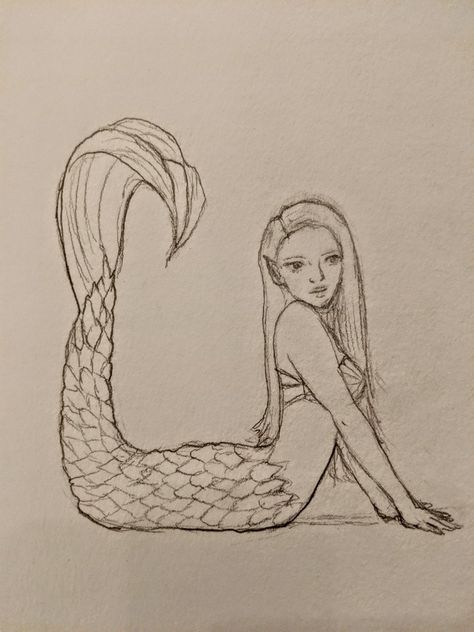 Mermaid, art, pose Mermaid Drawing Anatomy, Mermaid Body Sketch, Sea Life Drawings, Sitting Mermaid Drawing, Mermaid Tail Coming Out Of Water Drawing, Bride Fashion Illustration, Captured Mermaid Drawing, Coraline Doll, Mermaid Swimming