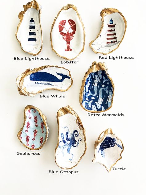 Oyster Shell Crafts, Art Coquillage, Shell Crafts Diy, Painted Shells, Oyster Shells, Jolly Roger, Seashell Art, Beach Crafts, Seashell Crafts