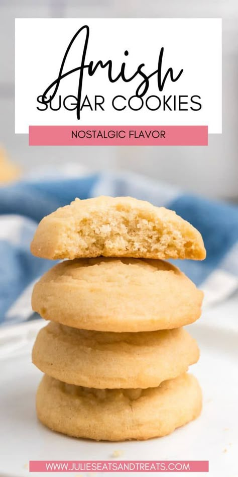 Amish Sugar Cookies are a classic treat known for their buttery, crumbly texture and sweet flavor. These simple yet delicious cookies are perfect for any occasion, from casual gatherings to holiday celebrations. With their nostalgic flavor and easy-to-follow recipe, there are the perfect treat for your cookie jar. Amish Cookies, Cookies Snickerdoodle, Cookies Videos, Amish Sugar Cookies, Chewy Sugar Cookies, Snickerdoodle Cookies, Soft Sugar Cookies, Easy Sugar Cookies, Sugar Cookie Recipe