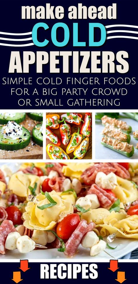 Explore a variety of cold appetizers perfect for any gathering, from simple finger foods to make-ahead dishes. Whether you're hosting a large crowd or an intimate group, find the best finger foods and appetizers that are sure to please. Dive into easy and affordable party food ideas, including cold dips, hot snacks, and more. Enjoy a collection of shareable snacks designed to satisfy every guest, all available at The Best Finger Food, One Bite Snacks, Dips, and Apps for Small Gathering Events. Easy Office Appetizers, Potluck Recipes Finger Food, Snack Ideas For Potluck, Cold Party Food Ideas, Cold Veggie Appetizers, Appetizer Recipes Cold Appetizers, Cold Sides For A Crowd, Cold Snacks For Party, Appetizers Easy Finger Food Cold