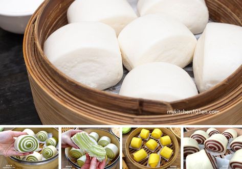 Explore 4 unique Mantou recipes, from Matcha to Chocolate. Dive into Chinese steamed buns and savor these soft, fluffy culinary delights. Steamed Buns Recipe, Chinese Steamed Buns, Chinese Bun, Chinese Bbq Pork, Buns Recipe, Filling Food, Bun Recipe, Steamed Buns, Bean Paste