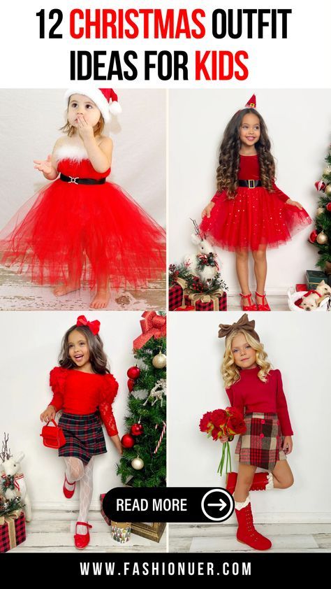 Christmas Outfit Ideas For Kids, Christmas Outfits For Kids, Christmas Pictures Kids, Twinkle Dress, Classic Red Dress, Girl Christmas Outfit, Reindeer Dress, Christmas Pictures Outfits, Models Outfits