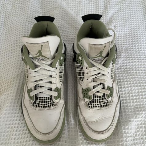 Nike Air Jordan 4 - Seafoam Size Womans US 8... - Depop Air Jordan 4 Seafoam, Jordan 4 Seafoam, Nike Air Jordan 4, Nike Shoes (men), Jordan 4s, Nike Jordan Retro, Air Jordan Retro, Womens Jordans, Air Jordan 4