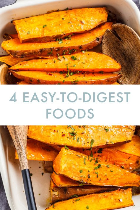 4 Easy-to-Digest Foods to Eat when Your Stomach Needs a Break | DanetteMay Food For Good Digestion Health, Gentle Foods For Stomach, Soups For Digestive Issues, Breakfast Easy On The Stomach, Cdiff Diet Food, Meals For Easy Digestion, Foods For The Gut, Easy To Digest Snacks, Food Easy On Stomach