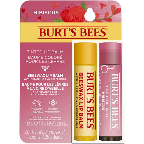 Burt's Bees Lip Balm, Lip Balm Ingredients, Burts Bees Lip Balm, Burts Bees Lip, Lip Balm Stick, Lip Balm Gift, Beeswax Lip Balm, Moisturizing Lip Balm, Lip Hydration