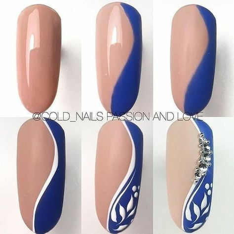 Aesthetic Blue Nails, Cute Nails Acrylic, Summer Nails Cute, Nail Ideas Summer, Ideas Summer Nails, Quick Nail Art, Nail Aesthetic, Nails Orange, Unghie Sfumate