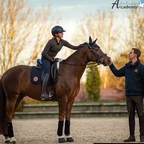 Sitting On Horse Pose Reference, Equestrian Relationship, Equestrian Couple, Riding Instructor, Horse Riding Aesthetic, Dressage Training, Show Jumping Horses, Cute Horse Pictures, Equestrian Aesthetic