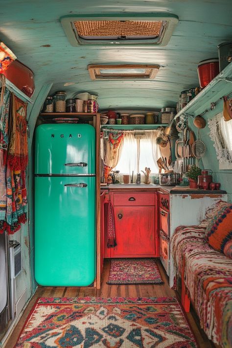 39 Boho and Hippie Camper Design Concepts  Are you ready to embrace your inner free spirit with our curated list of 39 Boho and Hippie Camper Design Concepts? Get ready to transpose your love for nature, freedom, and vibrant colors into your very own mobile home-away-from-home. Your Bohemian dream retreat is only a few clicks away! Don't…  Read more: https://tastyinteriors.com/39-boho-and-hippie-camper-design-concepts/ Aesthetic Mobile Home, Diy Camper Van Ideas, Boho Tiny House Interiors, Cute Mobile Home, Hippie Camper Interior, Rustic Trailer, Live In Van, Boho Tiny House, Hippie Decorations