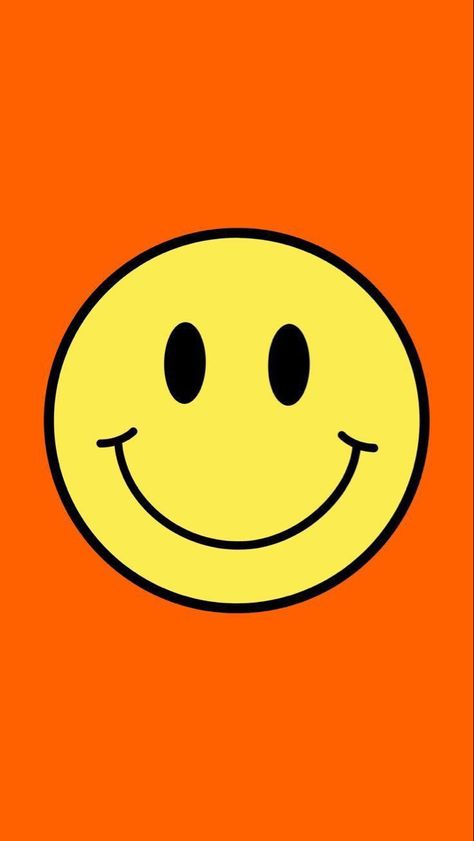 Smile Wallpaper, Cute Smiley Face, Happy Wallpaper, Pop Art Wallpaper, Picture Collage Wall, Orange Wallpaper, Trendy Wallpaper, Funny Wallpaper, Smiley Faces