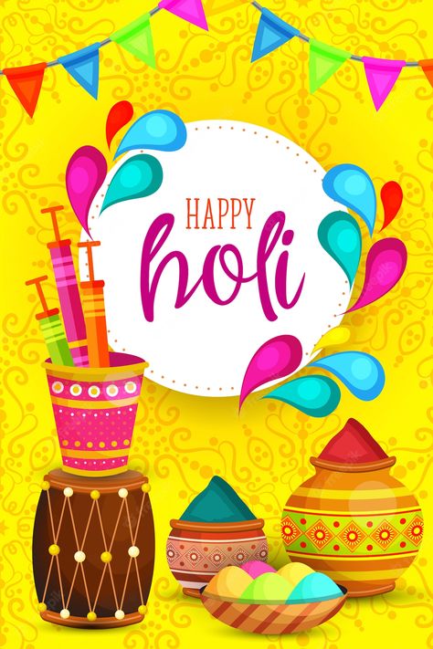 Premium Vector | Happy holi festival poster Holi Festival Poster, Holi Post, Happy Holi Gif, Holi Drawing, Happy Holi Wallpaper, Happy Holi Greetings, Holi Background, Happy Holi Festival, Happy Holi Picture