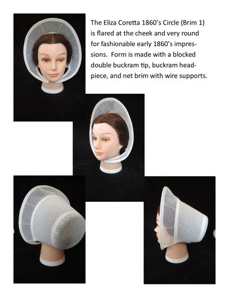 1860s Ladies Hats, 1860s Accessories, 19th Century Bonnet, 1860s Bonnet, Girls Wearing Hats, 1850s Bonnet, 1790s Bonnet, Historical Hats, Millinery Supplies