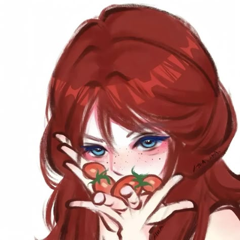 Hair Icon, Red Icons:), Girls With Red Hair, Cartoon Profile Pictures, Cartoon Profile Pics, Cute Art Styles, Cute Profile Pictures, Anime Best Friends, Art Icon