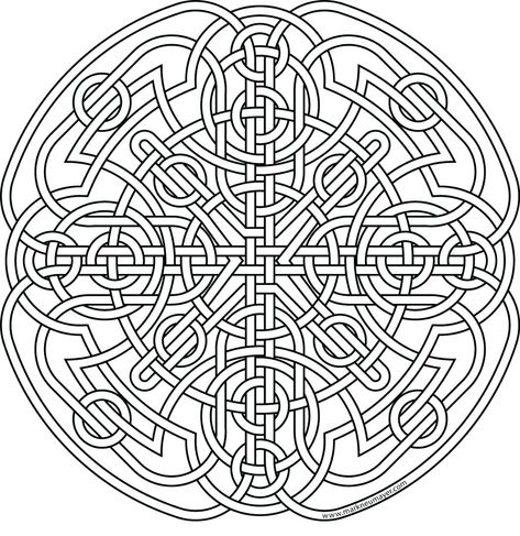 Celtic Coloring Pages, Celtic Coloring, Cross Coloring Page, Celtic Mandala, Pattern Coloring Pages, Celtic Patterns, Celtic Knotwork, Printable Adult Coloring Pages, Celtic Knots