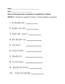 PEMDAS Worksheet Orders of operations NO exponents No Division BASIC Mixed Fractions Worksheets, Pemdas Worksheets, Synthetic Division, Multiplication And Division Worksheets, Exponent Worksheets, Knowledge Test, Division Worksheets, Study Flashcards, Fractions Worksheets