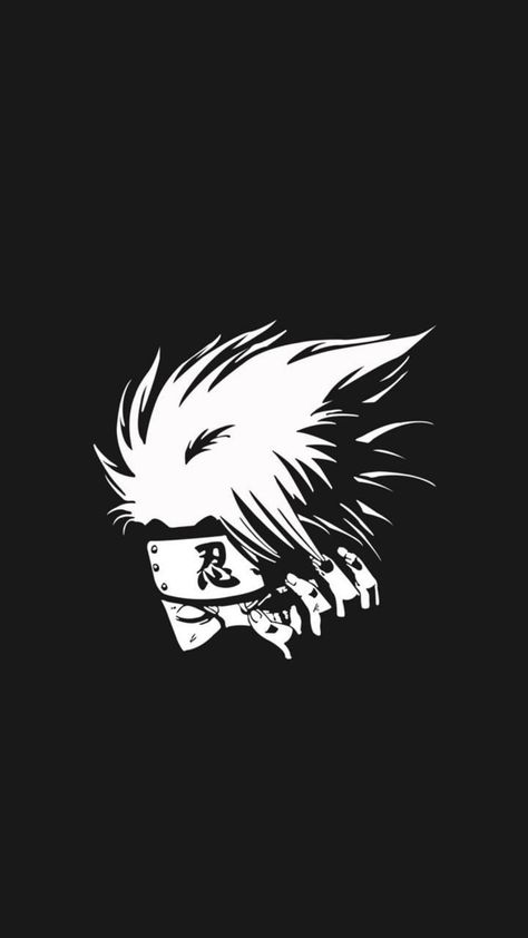 hatake kakashi Dark Anime Wallpaper, Hatake Kakashi, Dark Anime, Wallpaper Iphone, Anime Wallpaper, Naruto, Black And White, Iphone, For Sale