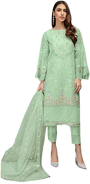 Embroidered Organza Dress, Eid Fashion, Celana Fashion, Floral Embroidery Dress, Designer Salwar, Salwar Kamiz, Designer Salwar Suits, Organza Dress, Salwar Kameez Designs