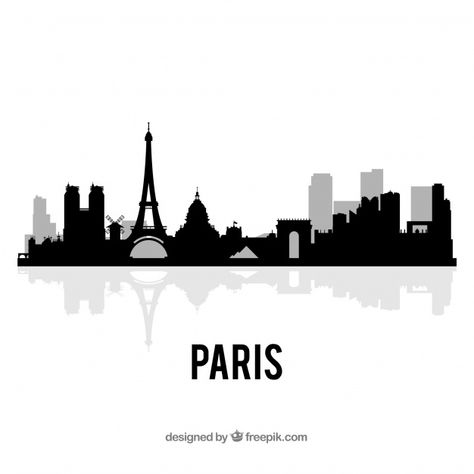 Landscape Silhouette, Skyline Silhouette, City Silhouette, Pottery Painting Designs, Free Maps, Free City, Futuristic Interior, Paris Design, Anatomy Drawing