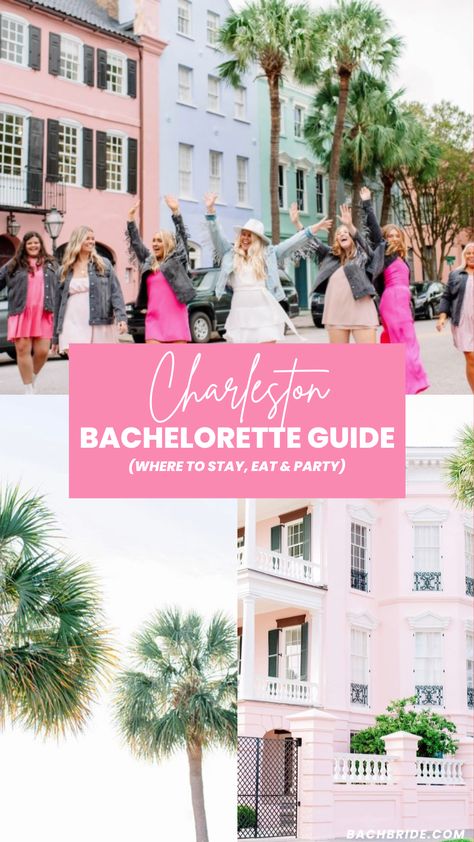 Charleston Bachelorette Party Guide-Bach Bride Bachelorette Night Out Outfit Themes, Charleston Winter, Bachelorette Party Locations, Isle Of Palms South Carolina, Charleston Bachelorette Party, Bachelorette Party Photo, Miami Bachelorette Party, Charleston Bachelorette, Bachelorette Party Itinerary