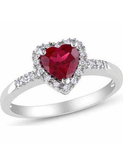 Ruby Heart Ring, Sterling Silver Heart Bracelet, Ruby Heart, Silver Heart Bracelet, Silver Heart Ring, Diamond Heart Ring, Ruby Diamond Rings, Amethyst Jewelry, Emerald Engagement Ring