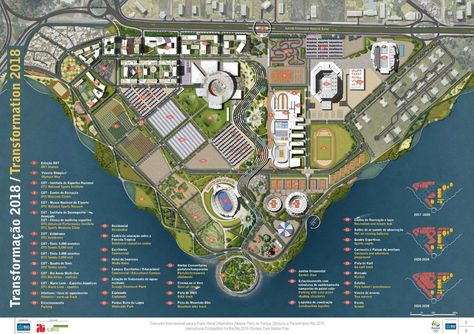 Site Development Plan, Urban Design Plan, Olympic Village, Olympic Park, Rio Olympics 2016, Rio Olympics, Site Plans, Landscape Plan, Oscar Niemeyer