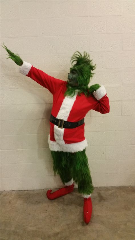 made the Grinch costume Alphabet Costumes, Kids Grinch Costume, The Grinch Costume, Seussical Musical, Starbucks Halloween Costume, Max From The Grinch, Grinch Costume, Grinch Halloween, Seussical Costumes